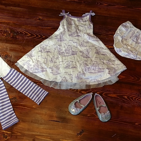 Disney Other - Disney Store Minnie Mouse Sun Dress 4 Piece Outfit